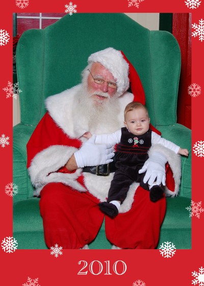 MyPicture Ella telling Santa what she'd like for Christmas!
